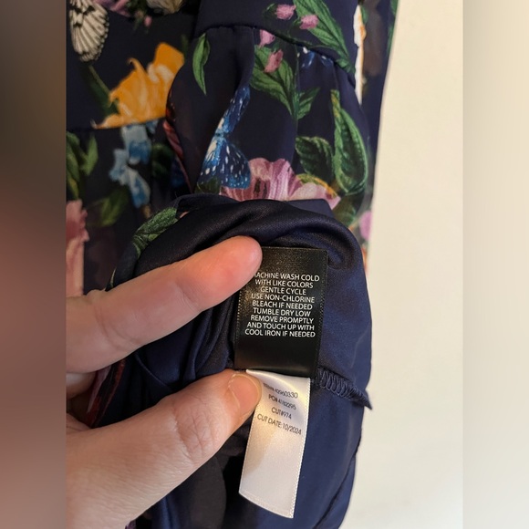 Torrid NEW Peplum Chiffon Floral Butterfly Garden Long Sleeve Blouse 2XL - Picture 10 of 13